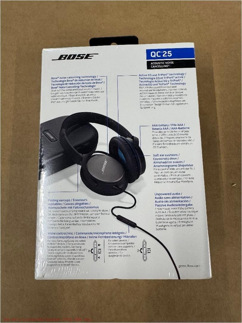Bose Quietcomfort 25 Acoustic Noise Cancelling Headphone Black)