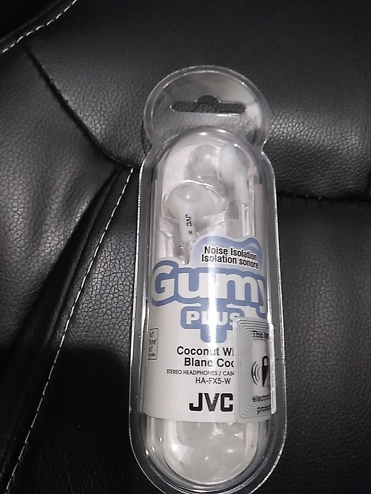 JVC Gumy Plus White Noise Isolation Stereo Earbuds 10-20000Hz Comfortable Light