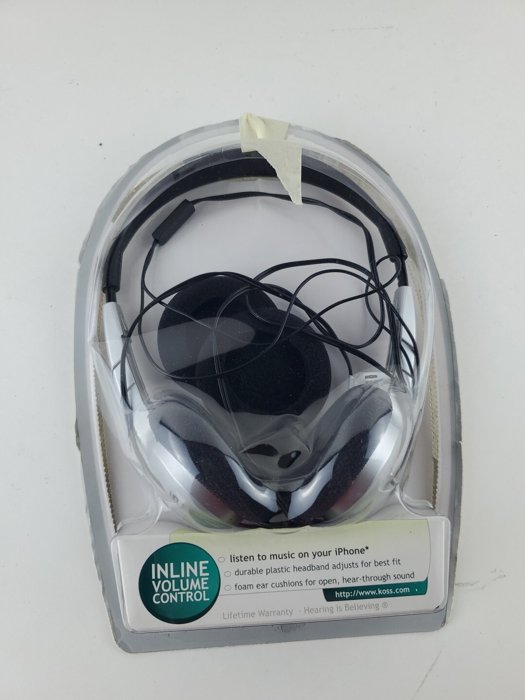 Koss KPH/6 Portable Stereophone Ultra Light Headphones Inline Volume Control