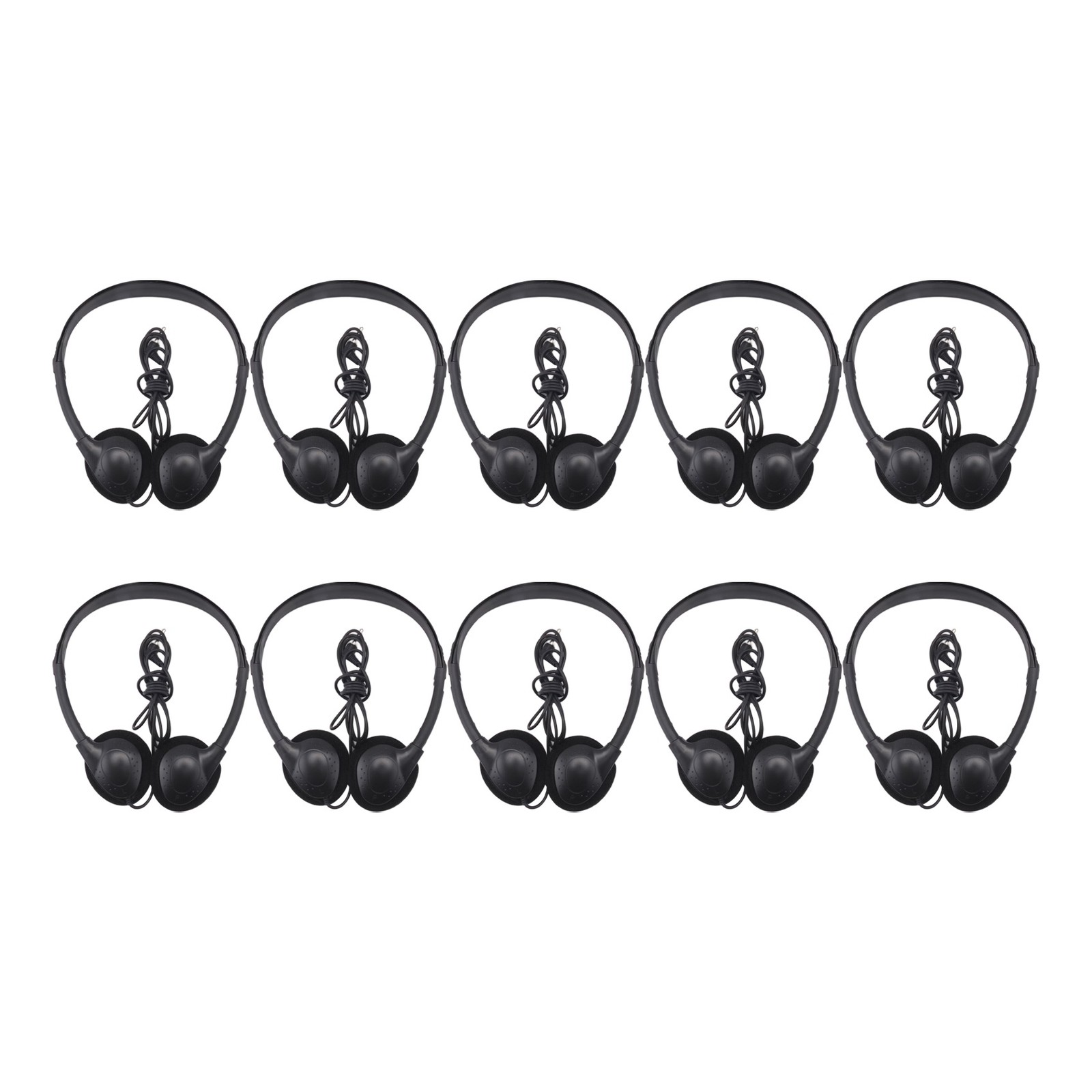Classroom Headphones 10 Pack for Kids School, Earphones 3.5MM Audio Headset3181