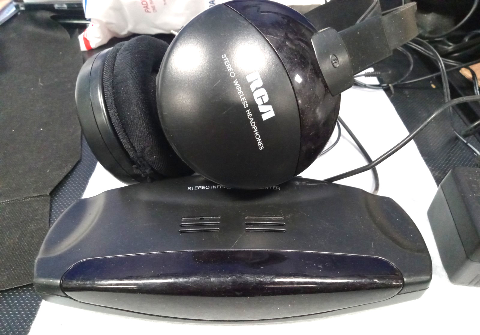 RCA Wireless Headphones- WHR120RS- Infrared, 25 Ft, Lightweight, Adjustable