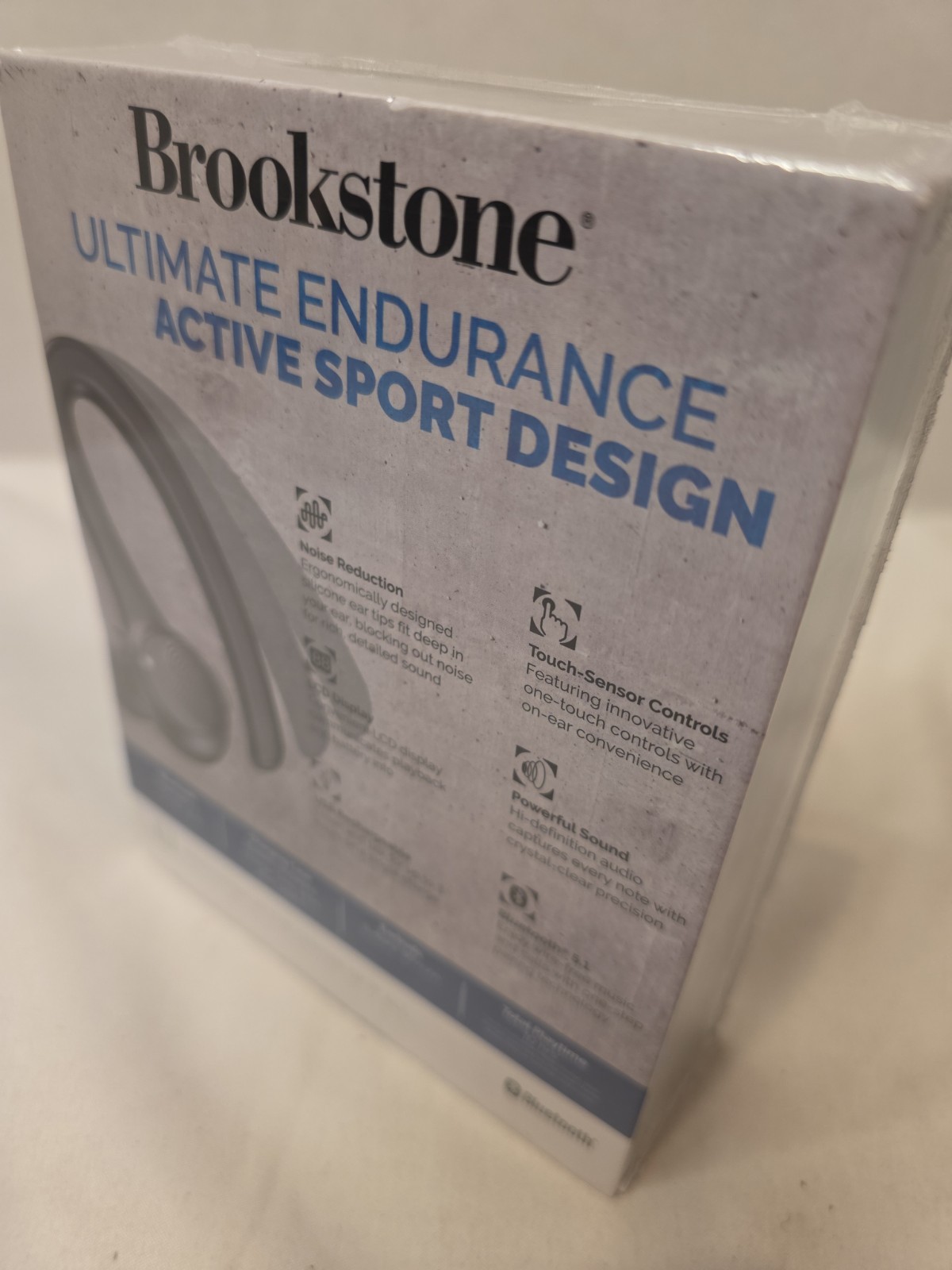Brookstone Active Pro True Wireless Earbuds LCD Display Bluetooth 5.1 Brand New