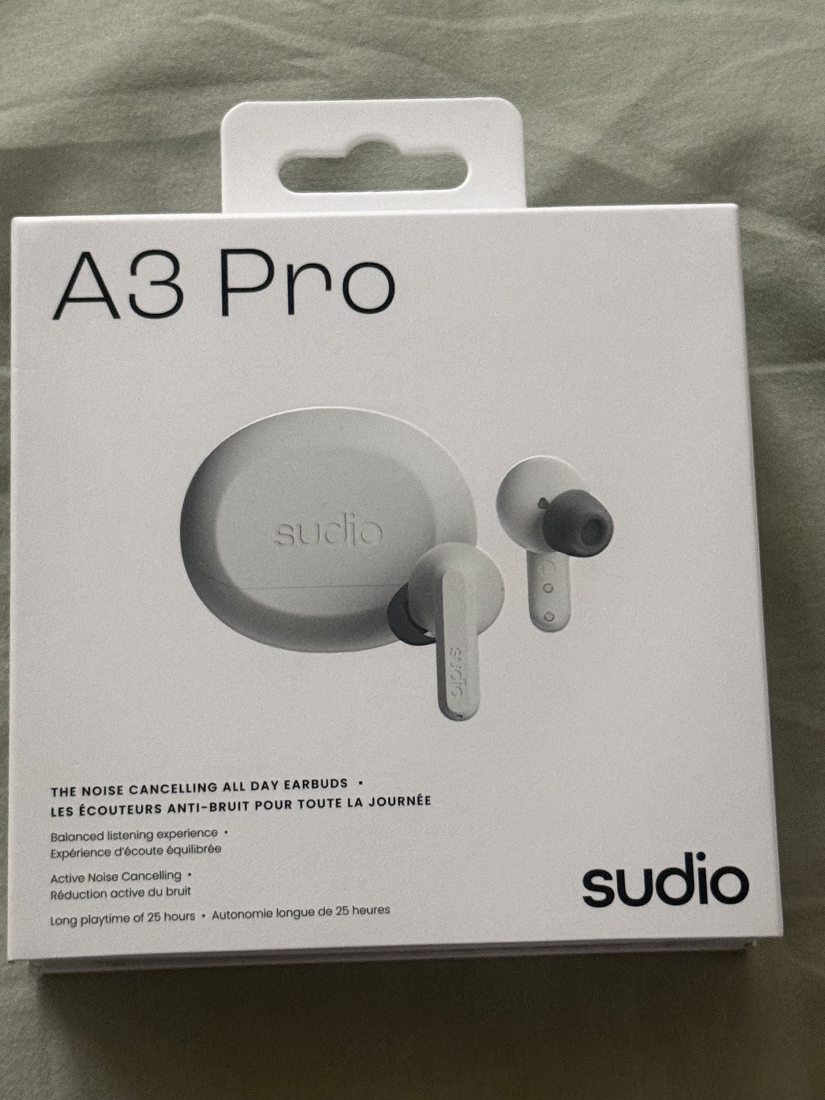 Sudio A3 The All-Day Noise Cancelling Earbuds 25h BT 5.4 USB-C charging