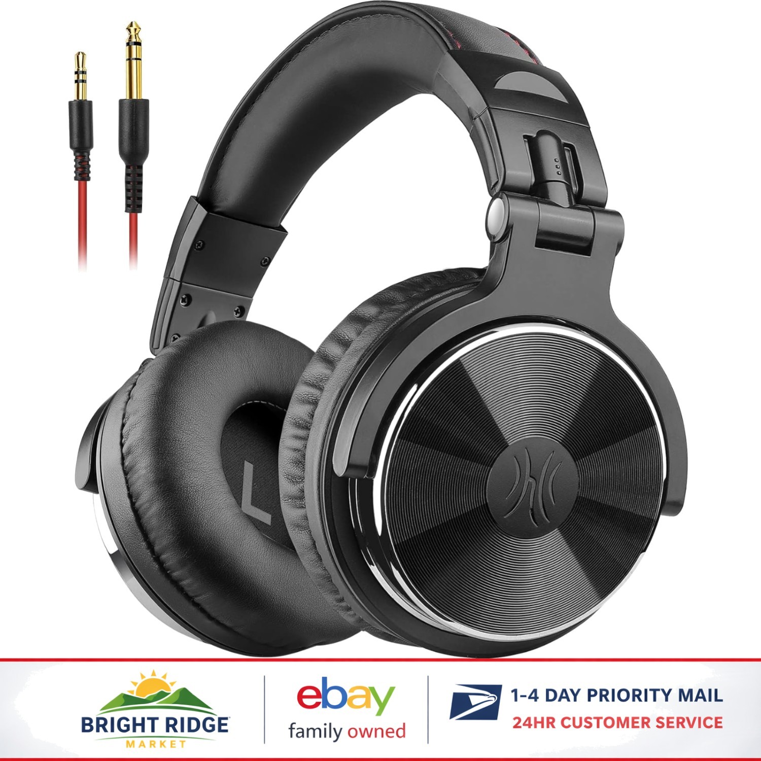 Studio Monitor Headphones with 40k Hz Frequency Response and Sensitivity