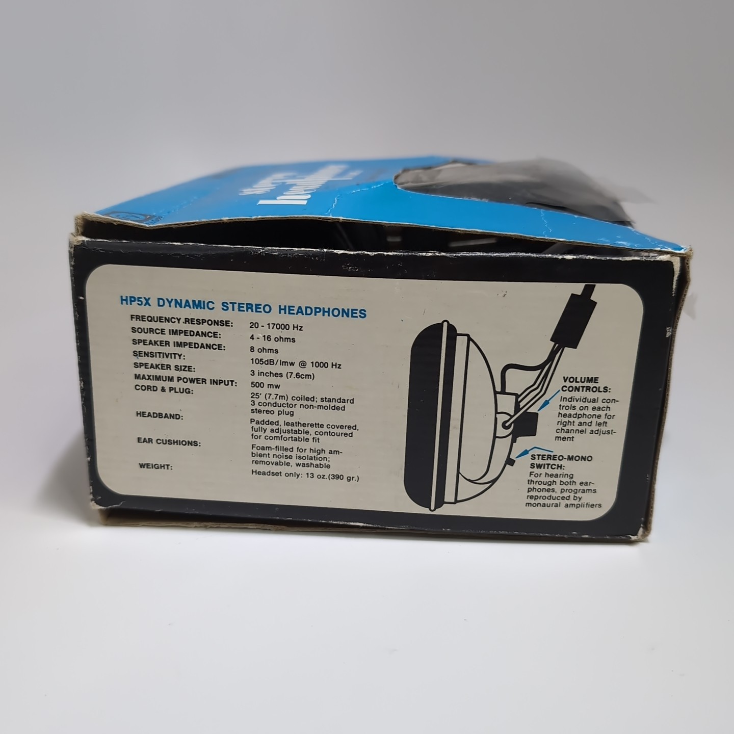 E-V GAME Vintage Stereo Headphones Model HP-5X 1970s