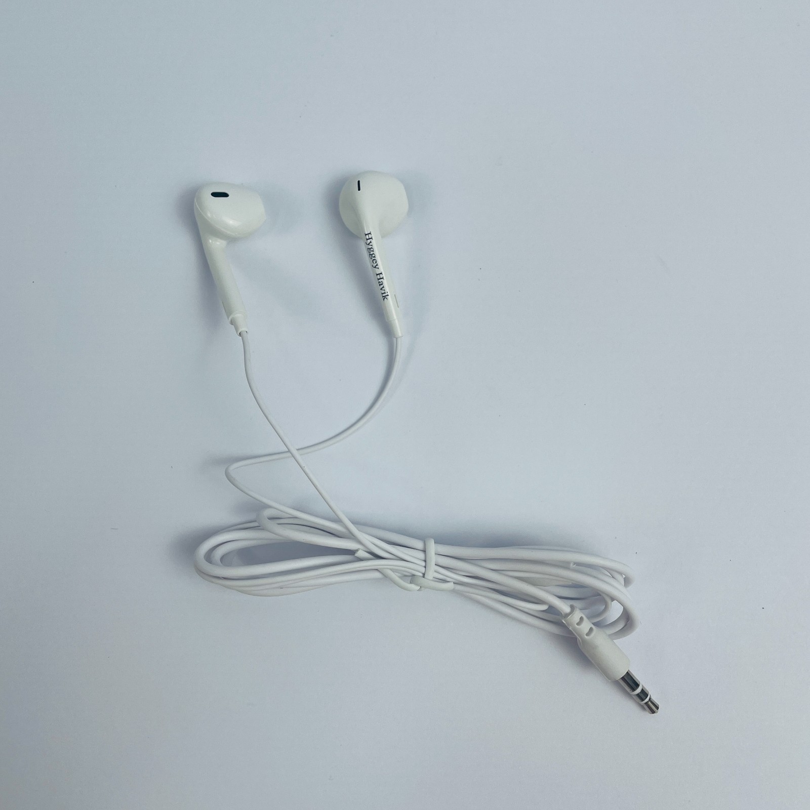Hyggey Havik White 3.5mm Jack Wired In-Ear Earphones with Straight Cable