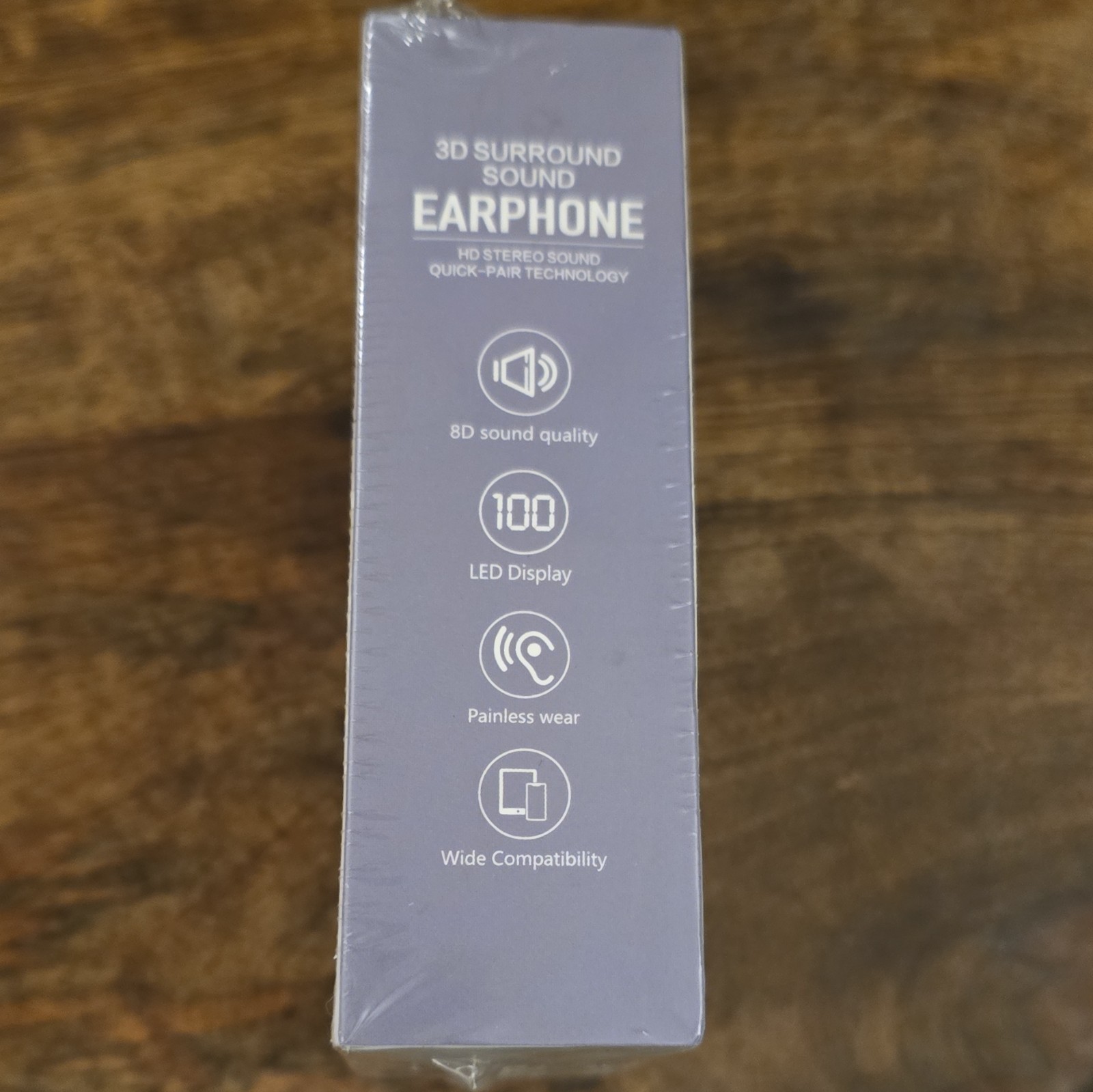 PAVUN M75 Wireless Bluetooth In-Ear Earbuds Black LED Display Built-in Mic