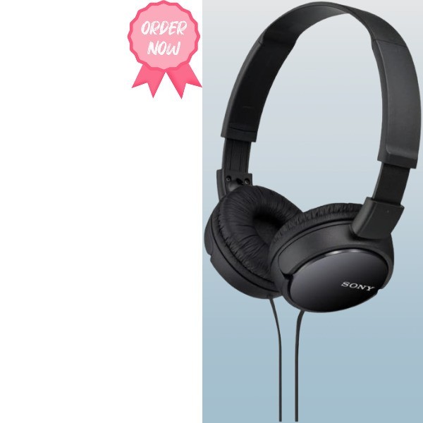 Sony ZX Series Wired On-Ear Headphones, Black MDR-ZX110 new best seller