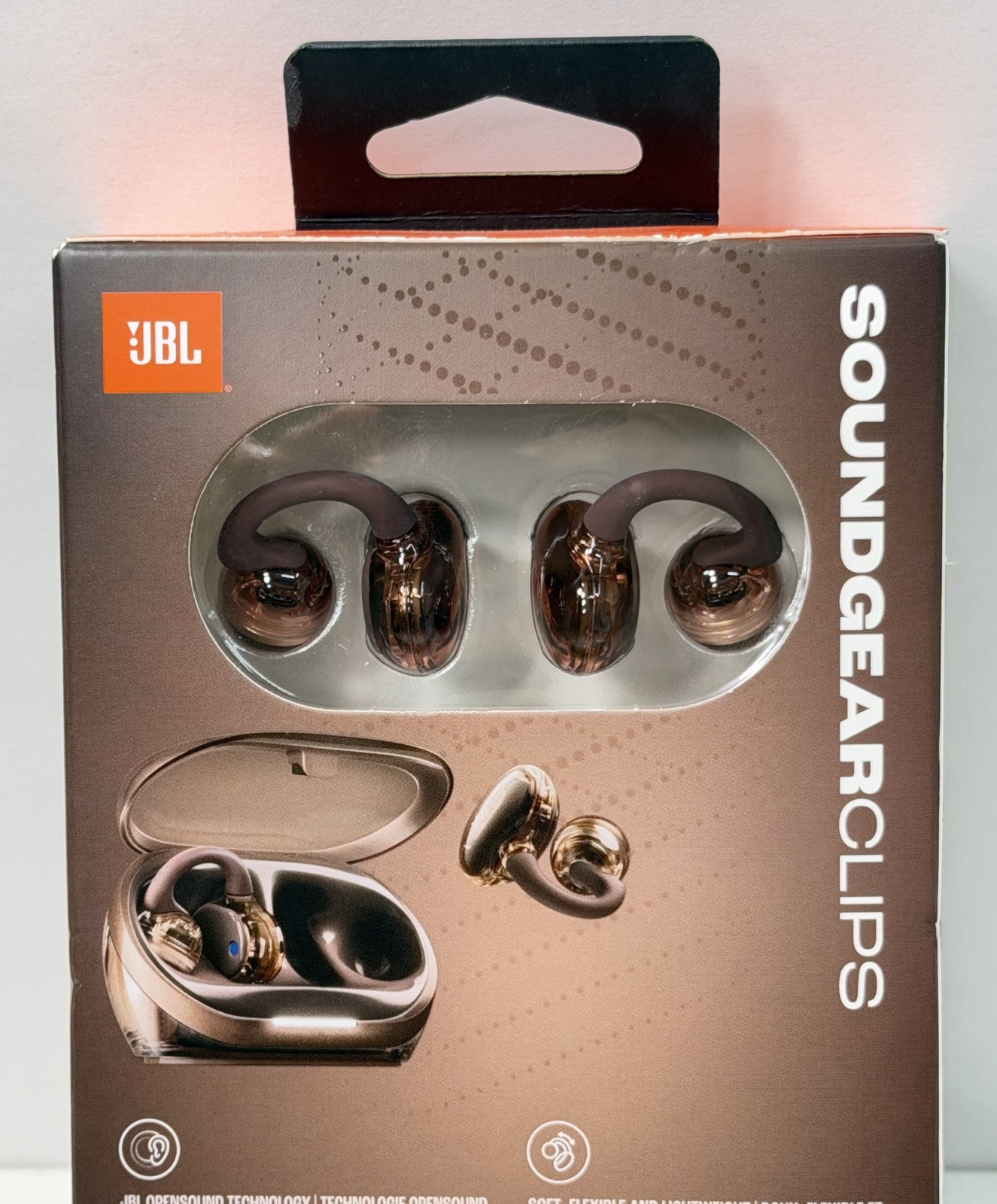 JBL SOUNDGEARCLIPS Open Ear Headphones, Bluetooth, IP54, 32 HR Battery Life