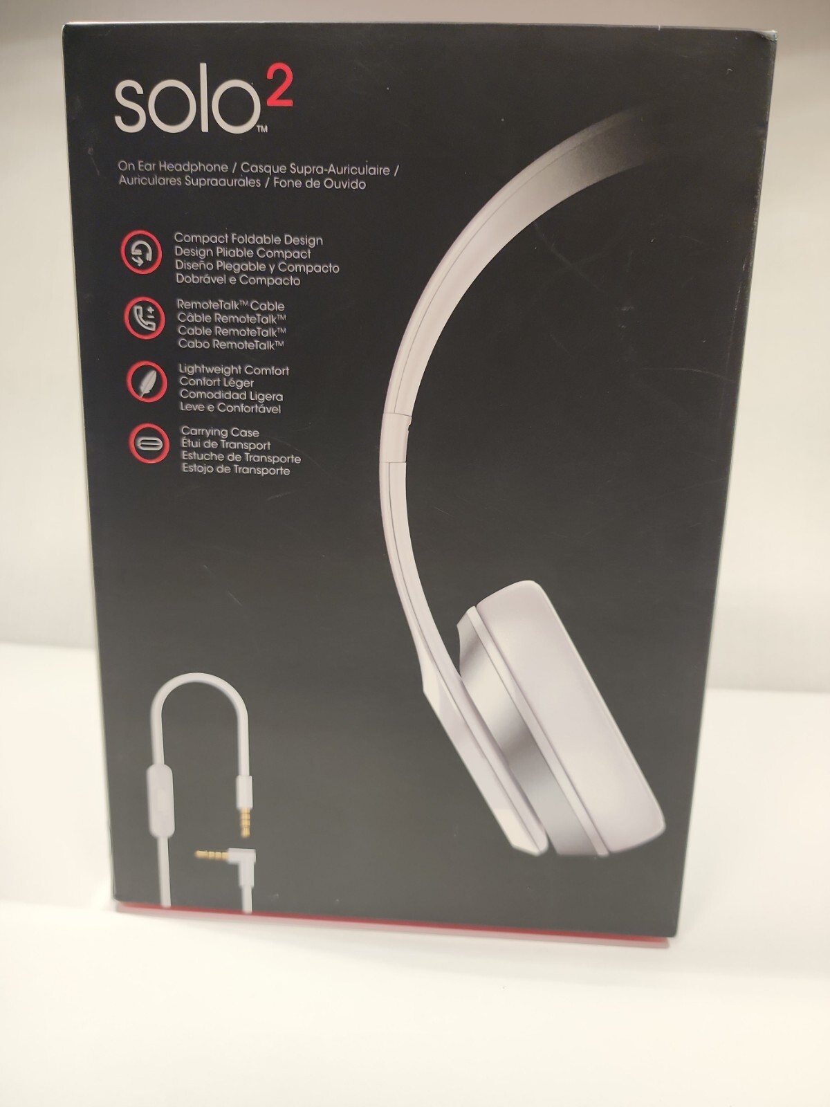 Beats by Dr. Dre Solo 2 Wired Headphones Edition White Blanco On-Ear Sealed