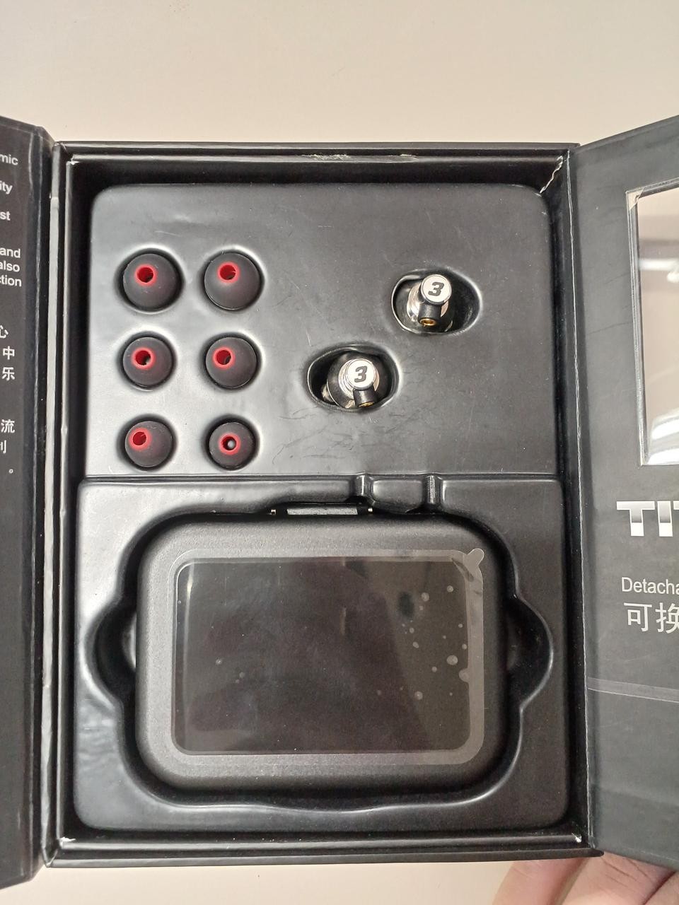 DUNU-TOPSOUND TITAN3 Earphones 13mm Titanium Driver High-Res 1.2m MMCX