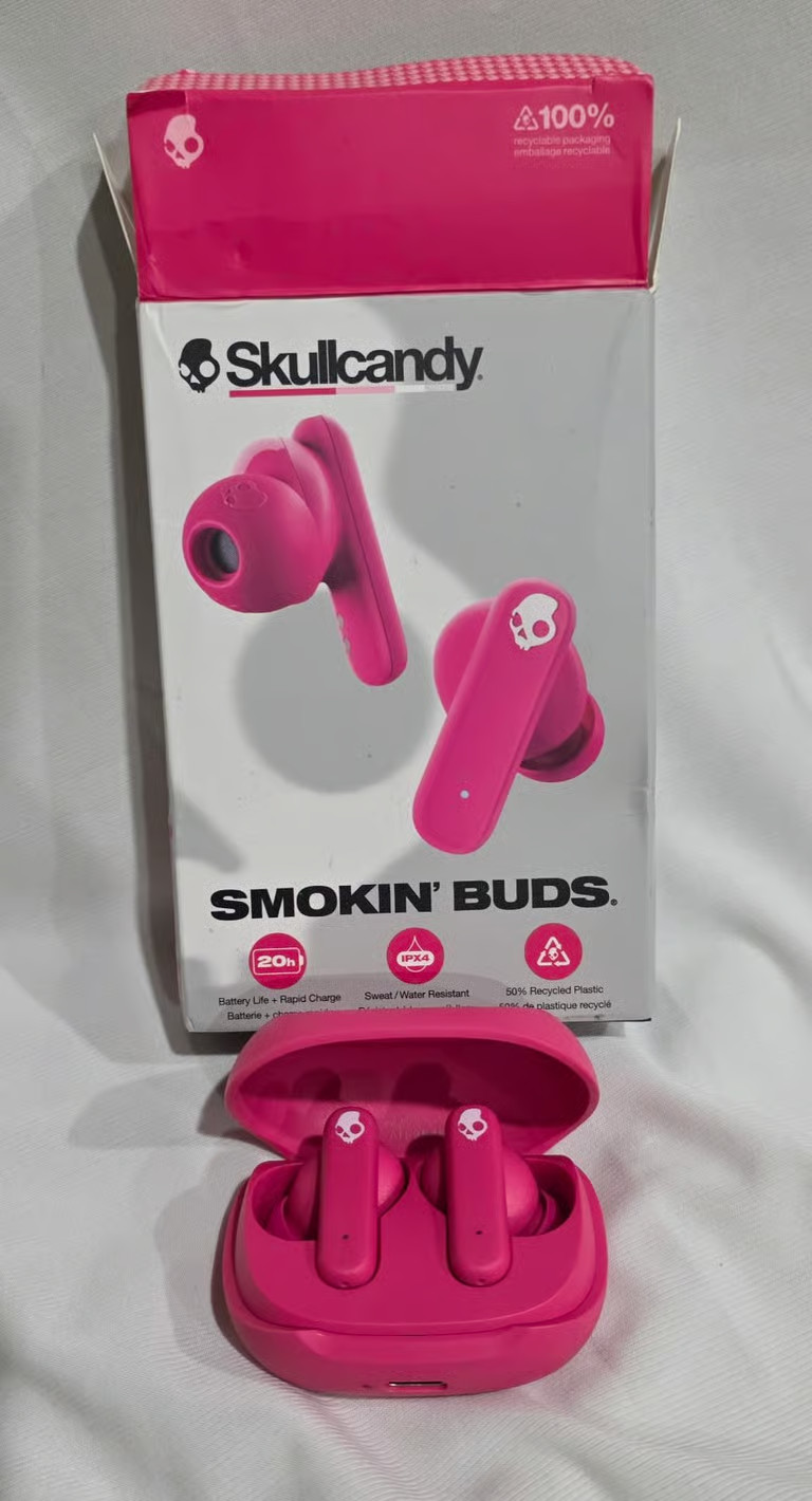 Skullcandy Smokin’ Buds Ear Buds; HOT PINK