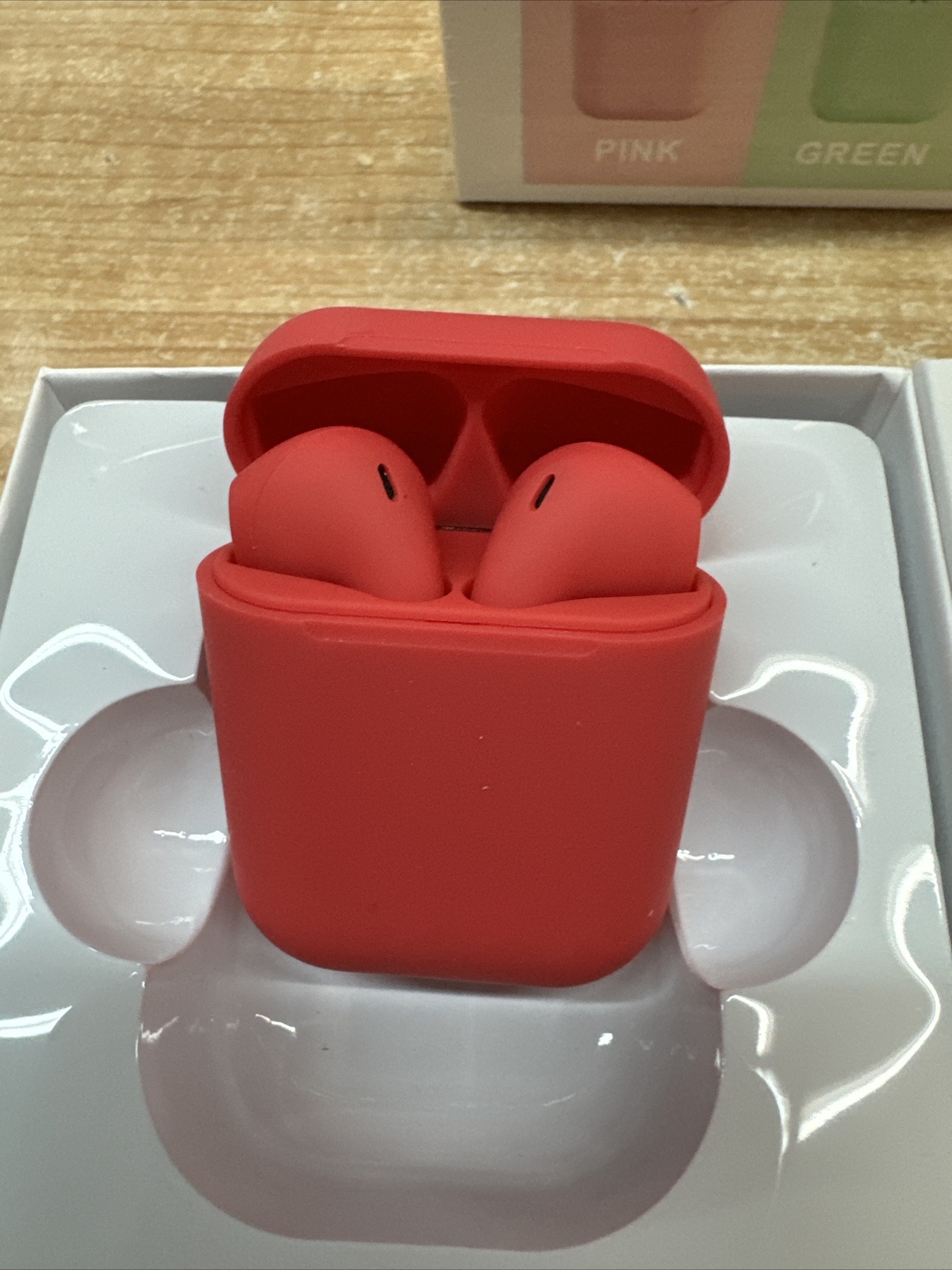 inPods 12 True Wireless Stereo V5.0 Earbuds -RED/DARK PINK NEW FREE SHIPPING!!