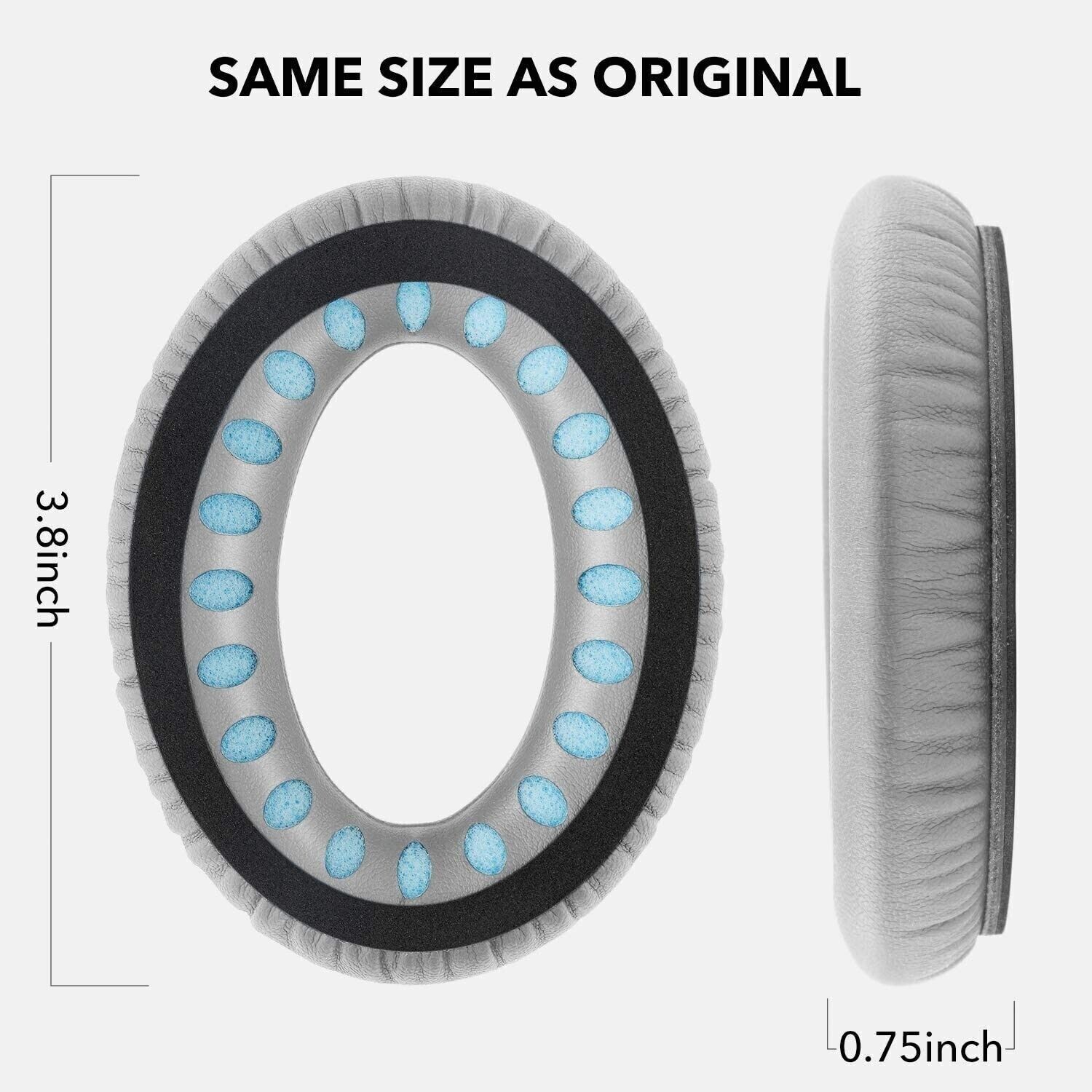 Replacement Ear Pads Cushions for Bose QuietComfort 35 QC35 II QC25 QC15 AE2