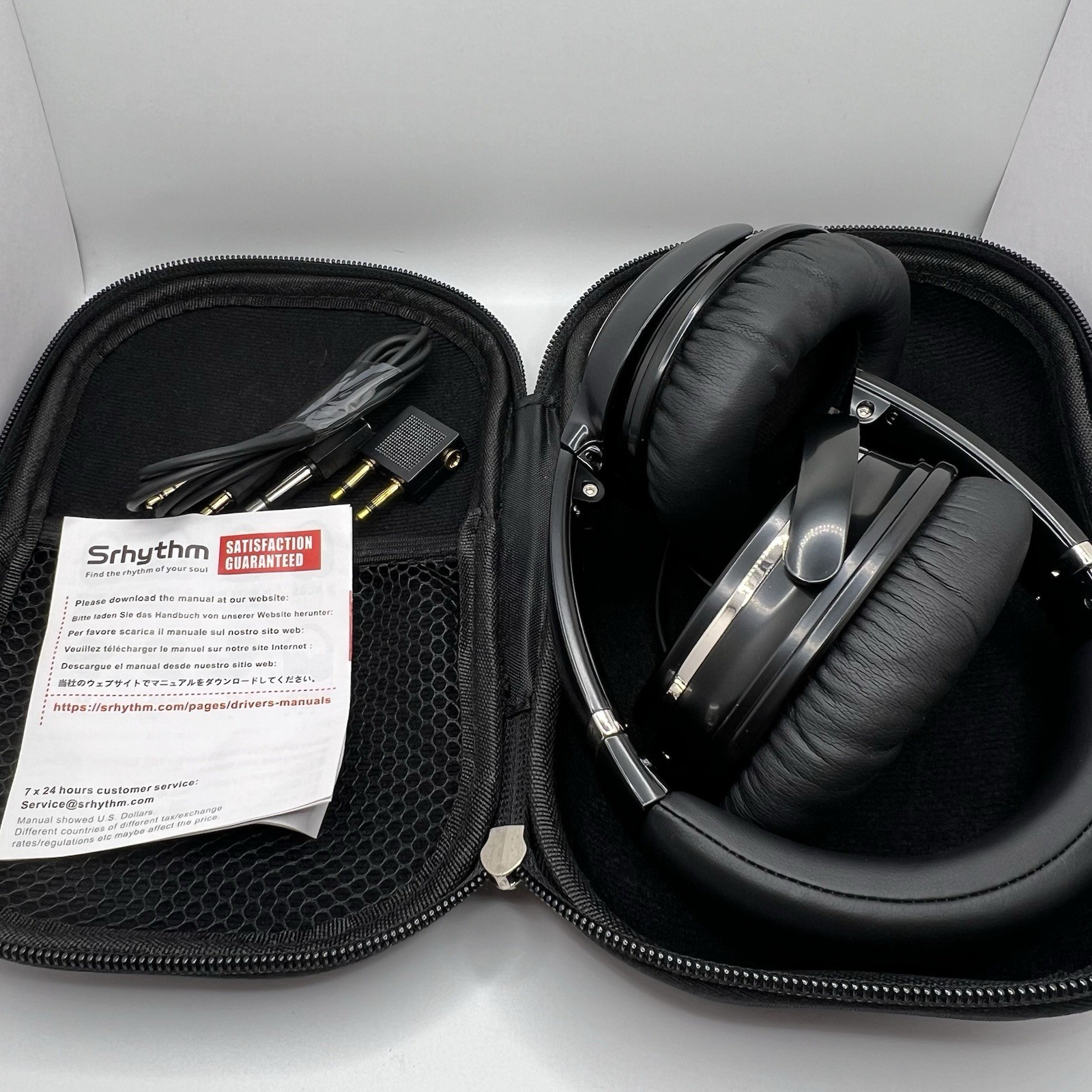 “Srhythm Noise Cancelling Headphones NC35 w/ Case & Accessories”