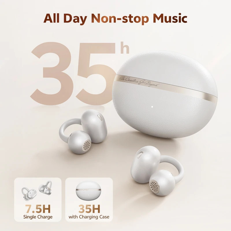 QCY Crossky C50 Open Ear Wireless Earbuds Bluetooth 6.0 35H AI Call