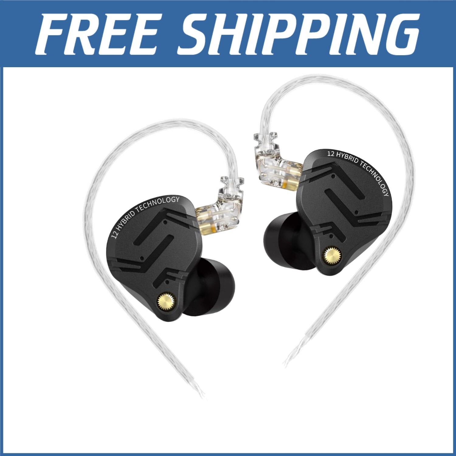 1DD 5BA Hybrid IEM with 40-40000Hz Response – Ideal for Audio Professionals^