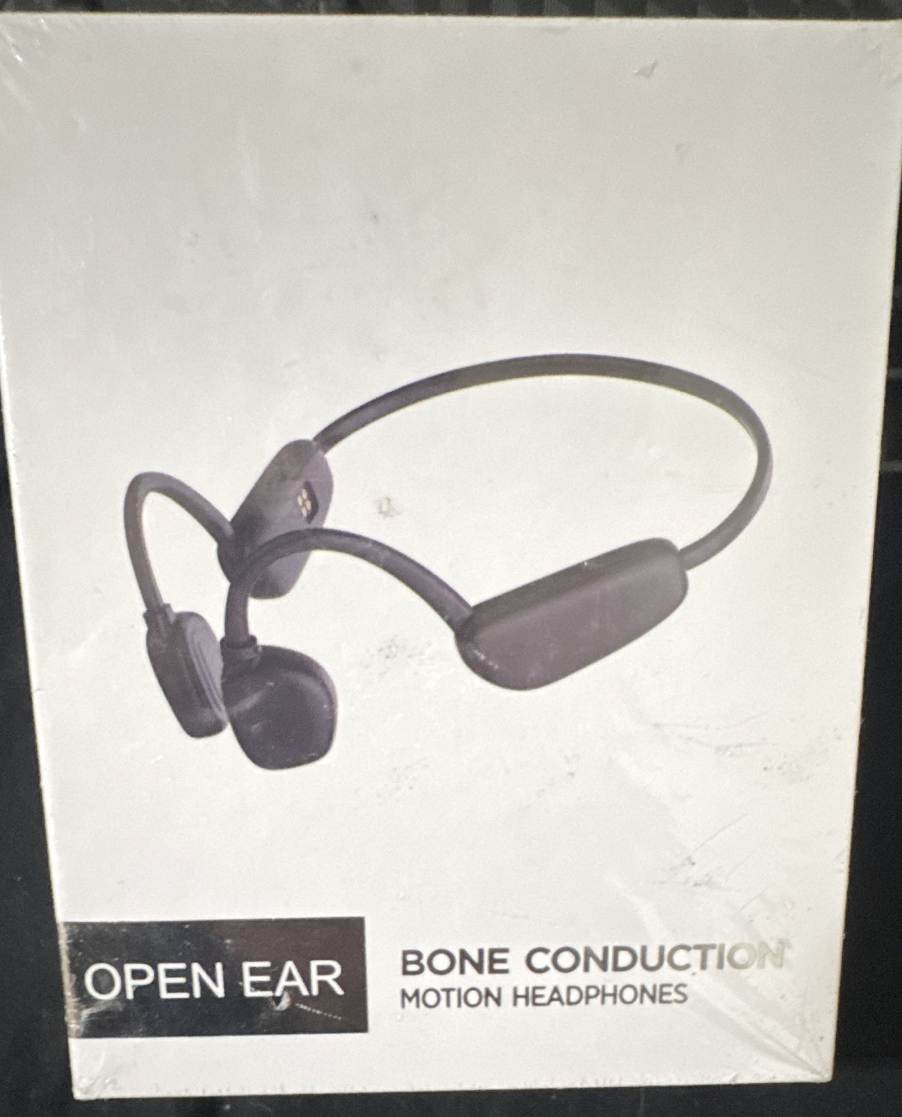 Open Ear Bone Conduction Bluetooth Ear-Hook Headband Headphones, Black New