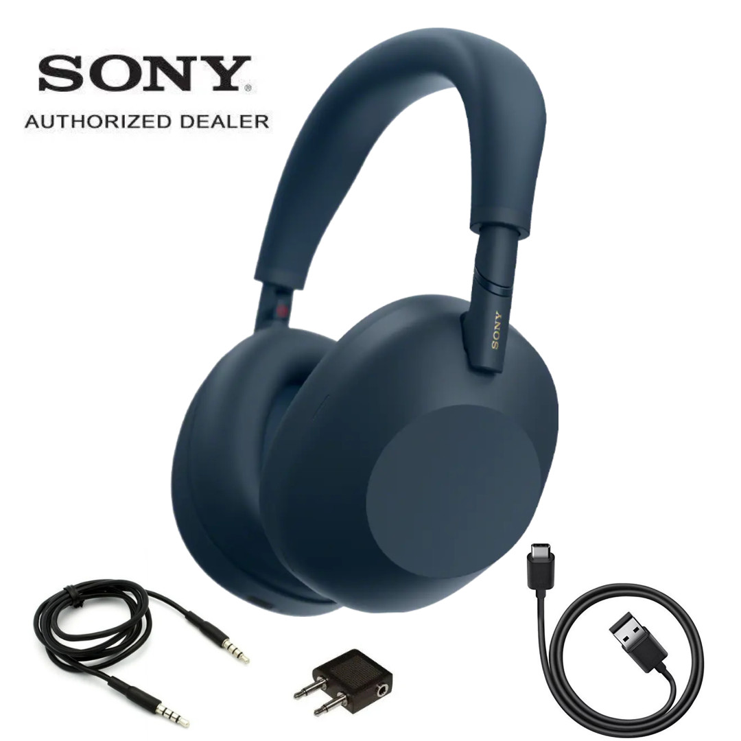 Genuine Sony WH-1000XM6 Wireless Noise Canceling Headphones – Midnight Blue