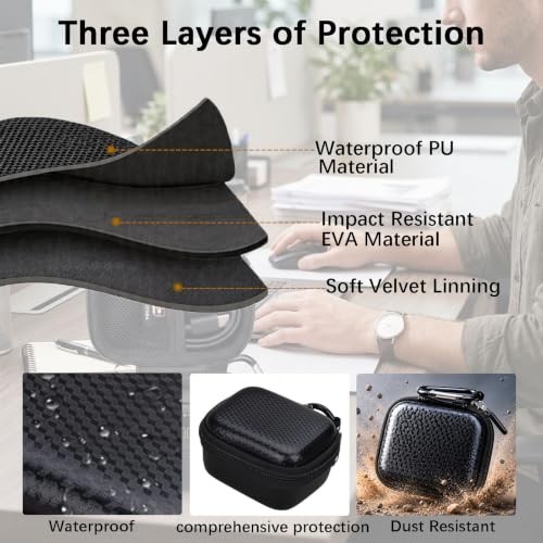 Hard EVA Carry Case Compatible with JBL Tour Pro 2/Tour Pro 3 True Wireless