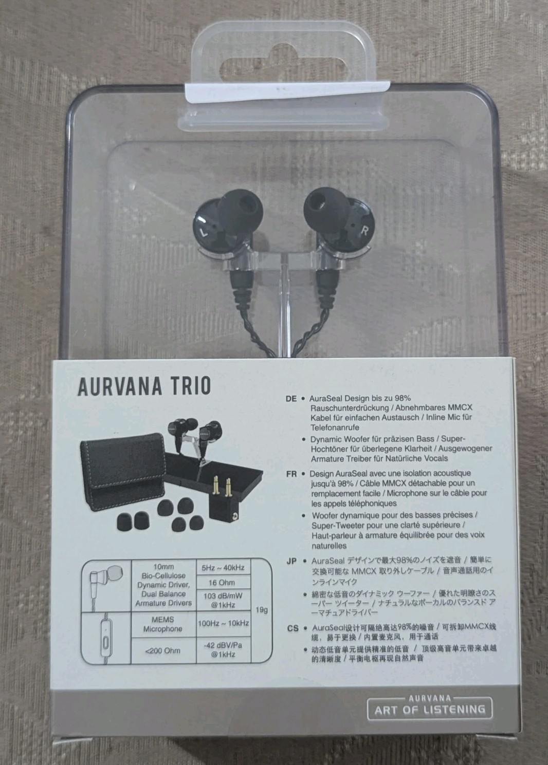Creative Aurvana Trio EF0750 In Ear Earphones Extremely Rare