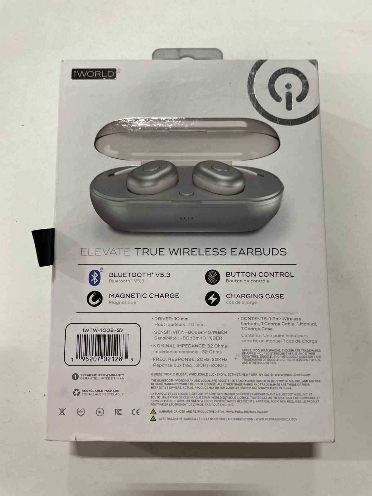 iWorld Elevate True Wireless Earbuds
