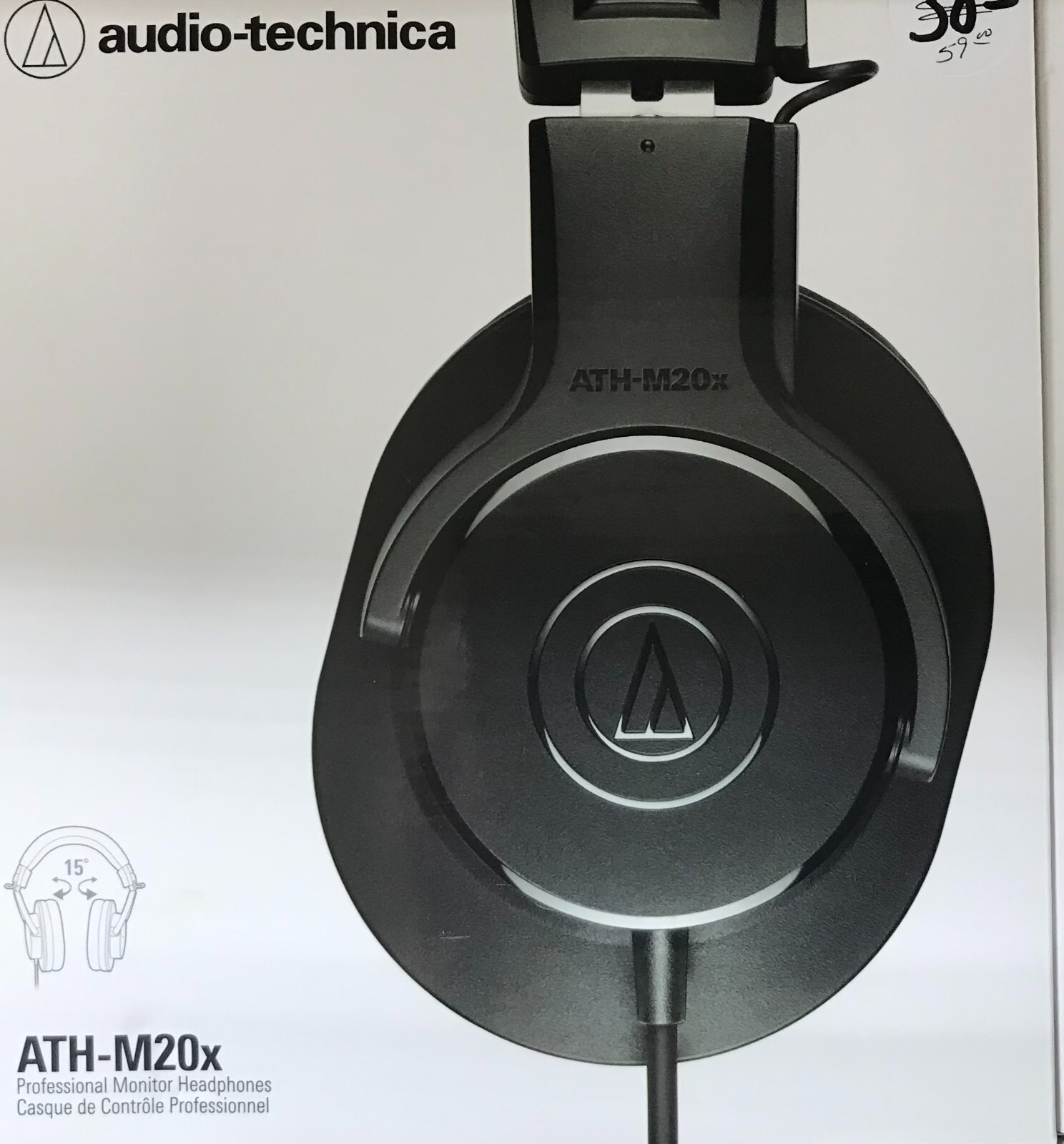 Audio-Technica ATH‑M20x Professional Monitor Headphones – NEW