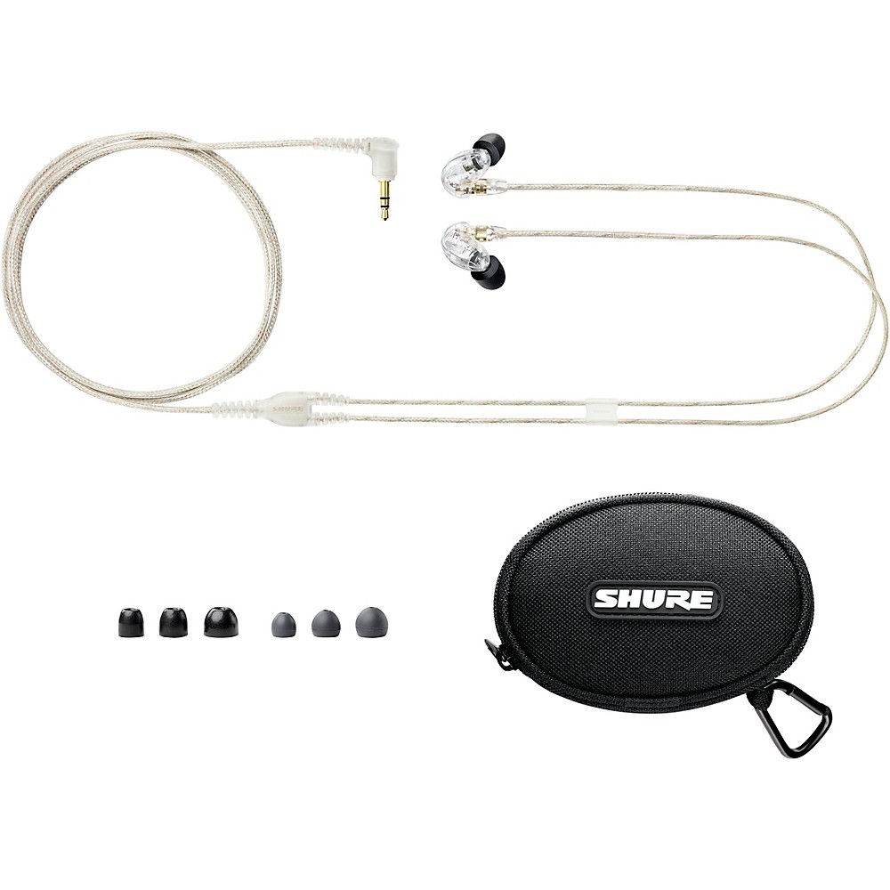 Shure SE215 Dynamic Microdriver Earphones Clear