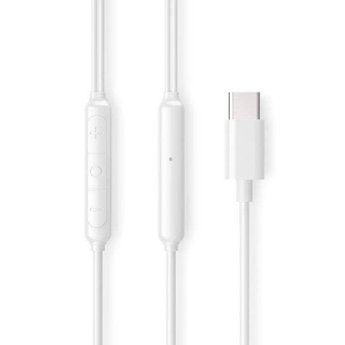 Philips TAE2100 USB-C Canal Type Earphones Inline Mic 3-Button Controller 1.2m