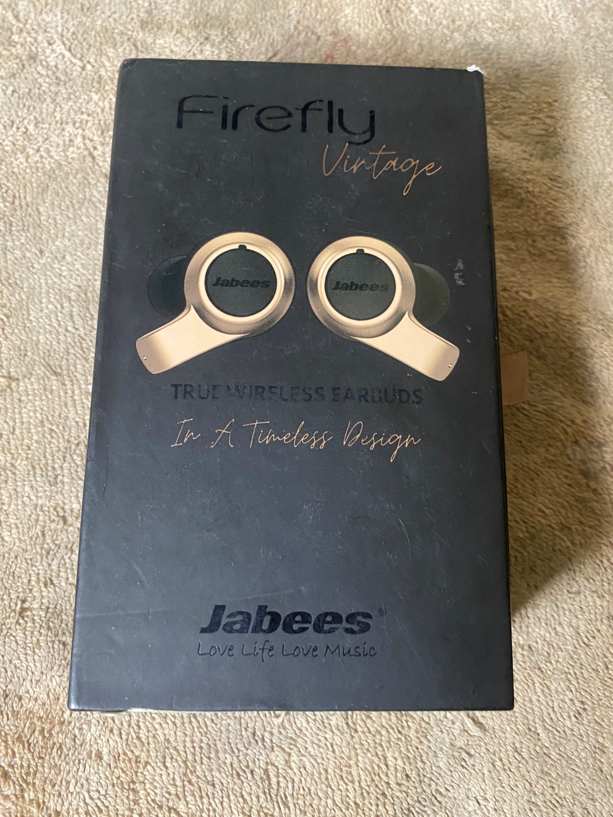 Jabees Firefly Vintage True Wireless earbuds-Black/Gold