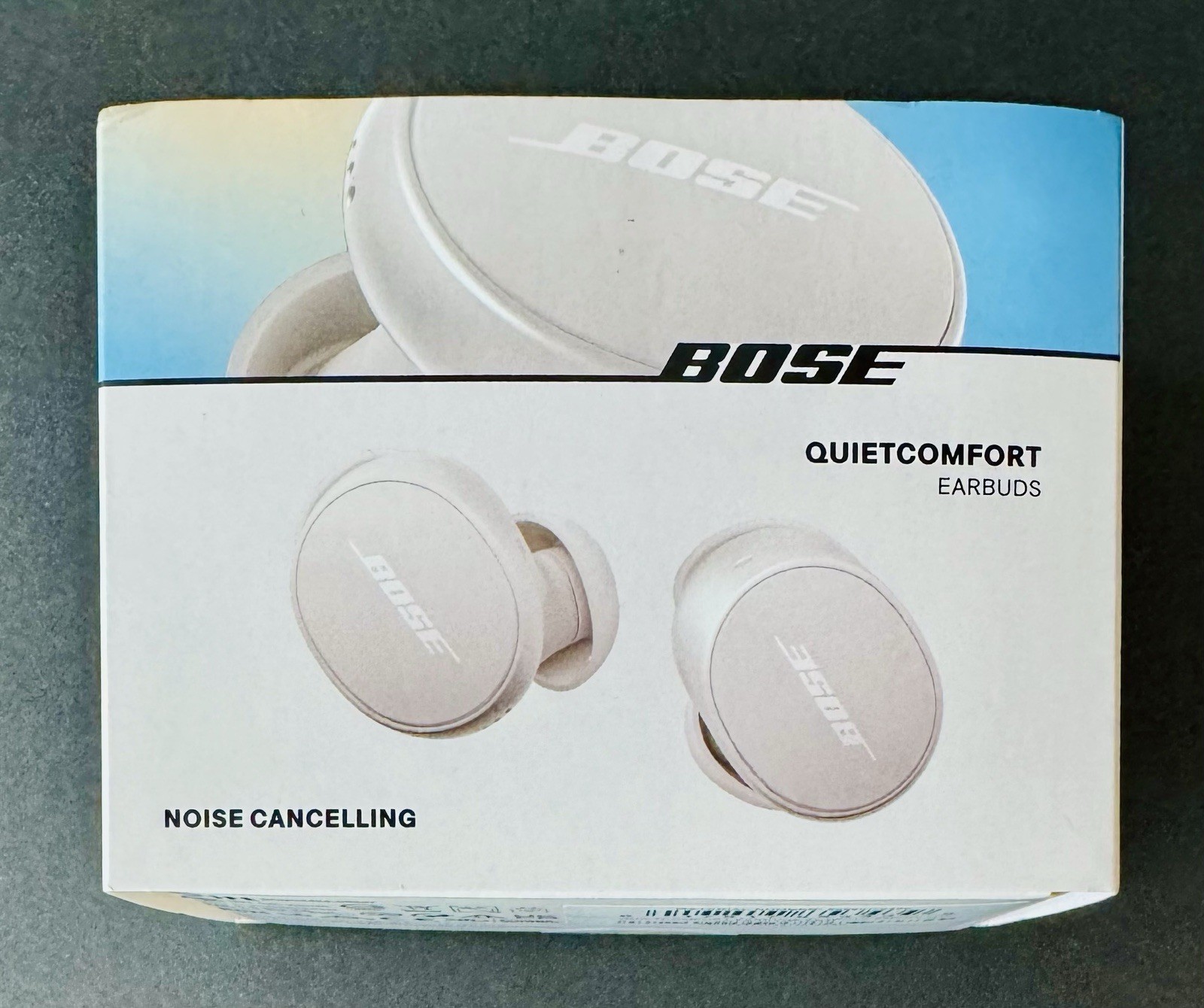 Bose – QuietComfort True Wireless Noise Cancelling In-Ear Earbuds, White SEALED