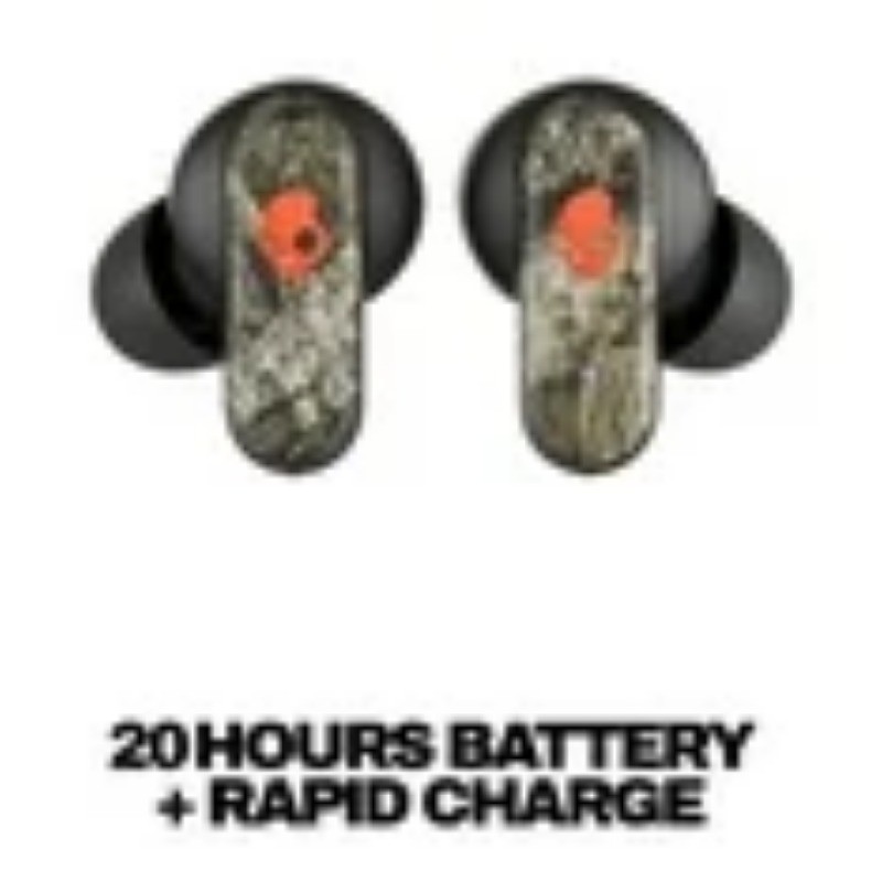 Skullcandy Dime 3 XT True Wireless in-Ear Earbuds, Real Tree