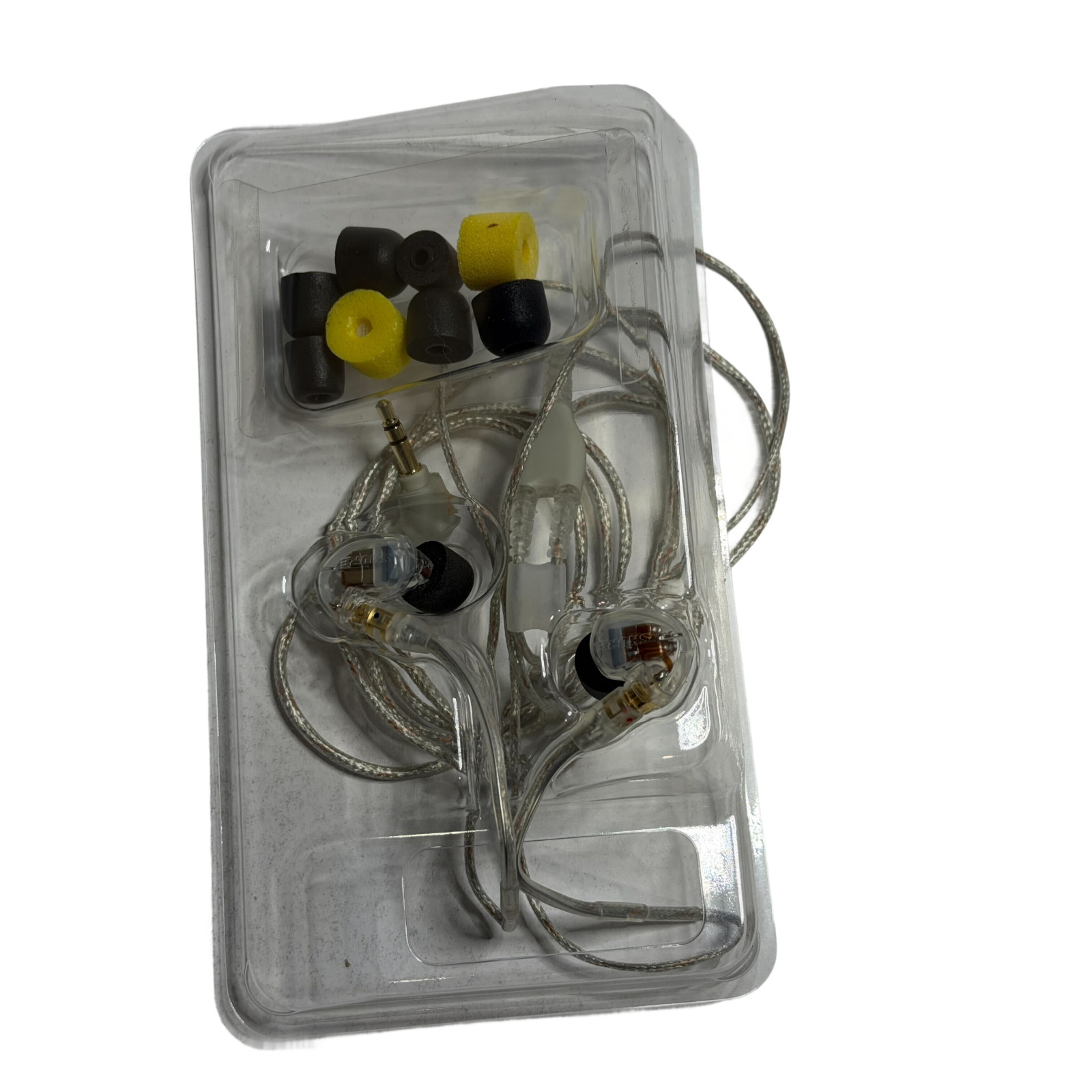 Shure SE425-CL Sound Isolating Earphones Only 3.5mm Cable Clear Authentic Open B