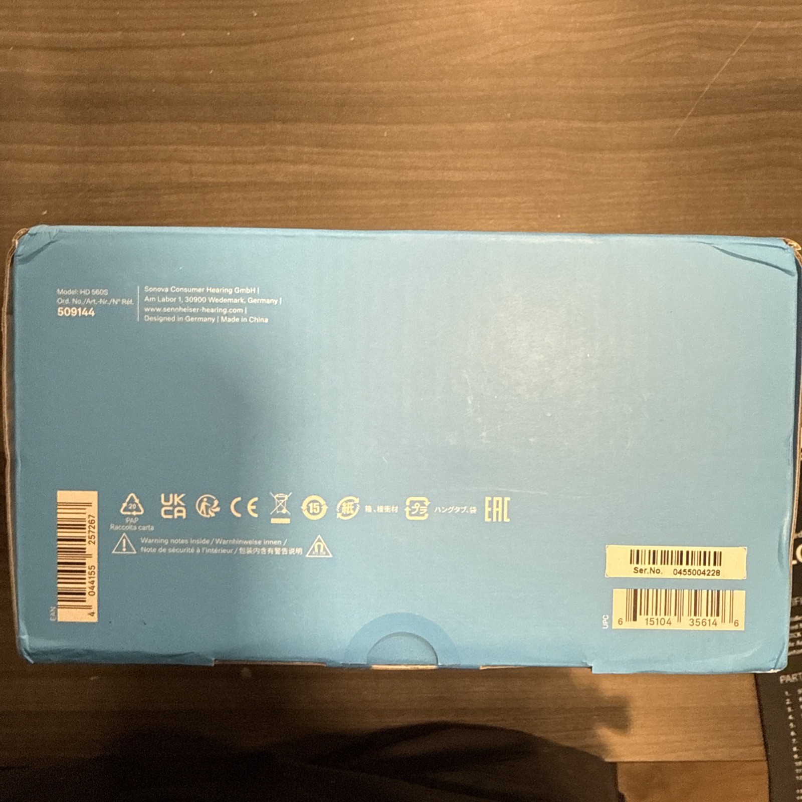 Sennheiser headphones. HD 560S