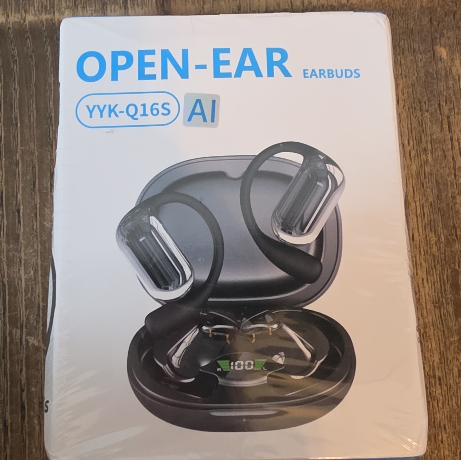 YYK YYK-Q16S Open-Ear Ear-Hook Wireless Bluetooth Earbuds, Black