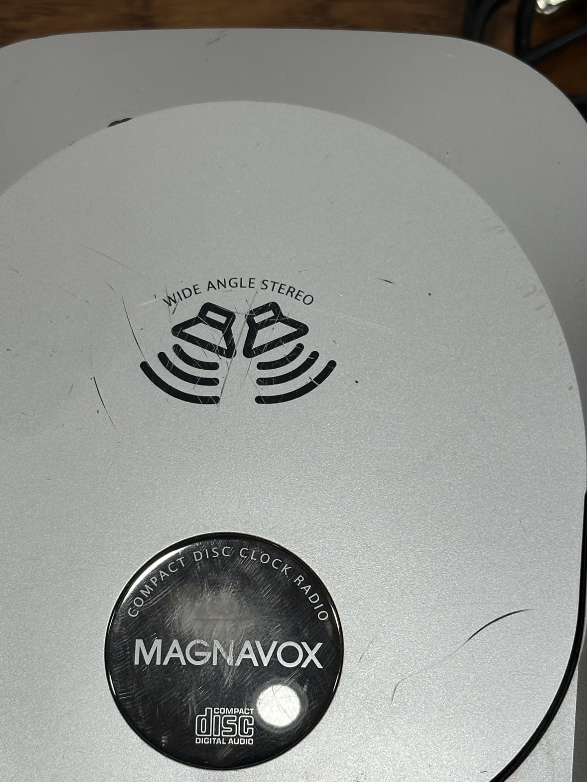 Magnavox Wide Angle Stereo Compact Disc Clock Radio FM/CD MCR230SL/17 – Tested