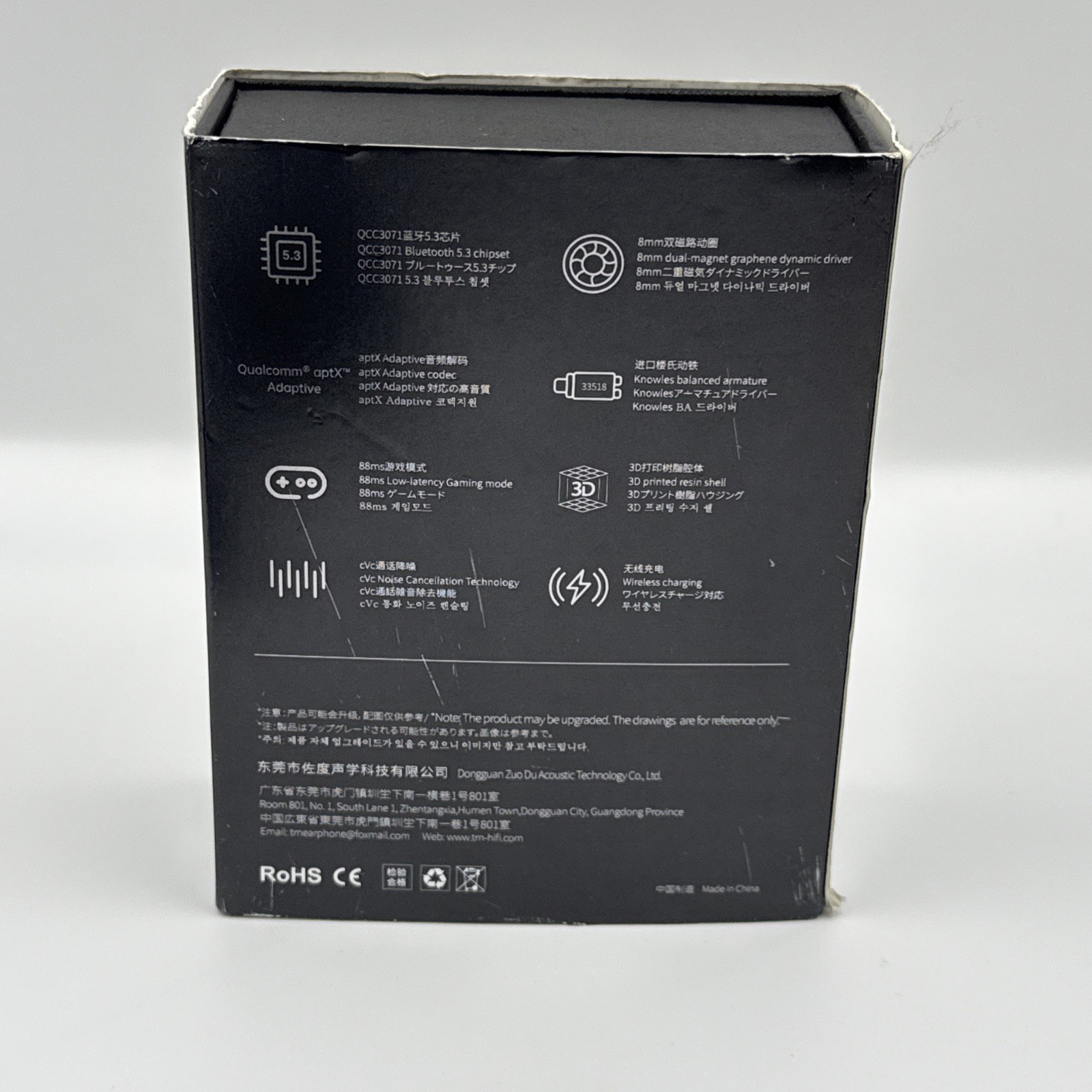 TRN T350 TWS Knowles Earphone 1BA+1DD 5.3 Bluetooth-compatible Bass HIFI Headset