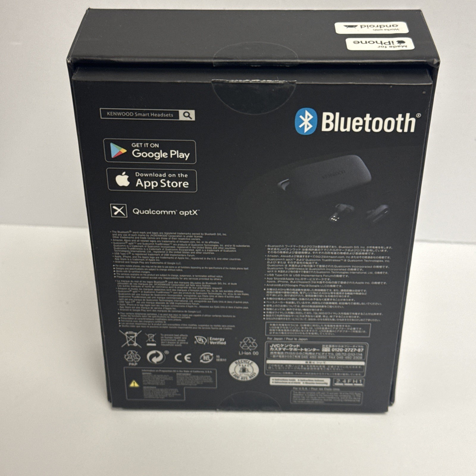 KENWOOD WS-A1 Smart Headsets Earbuds w/ Voice Assistant Alexa Built In