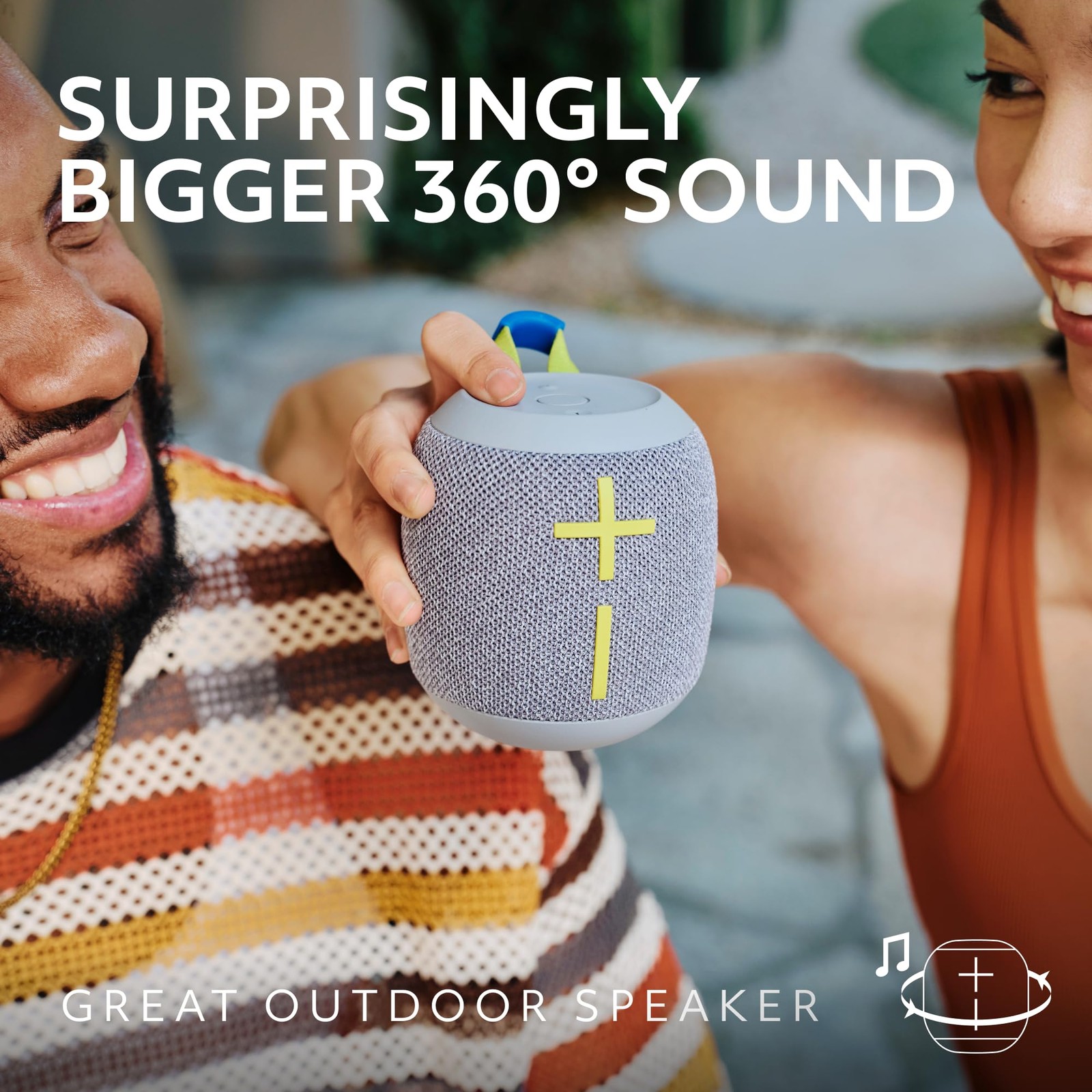 Ultimate Ears WONDERBOOM 4 Portable Waterproof Bluetooth Speaker with Black