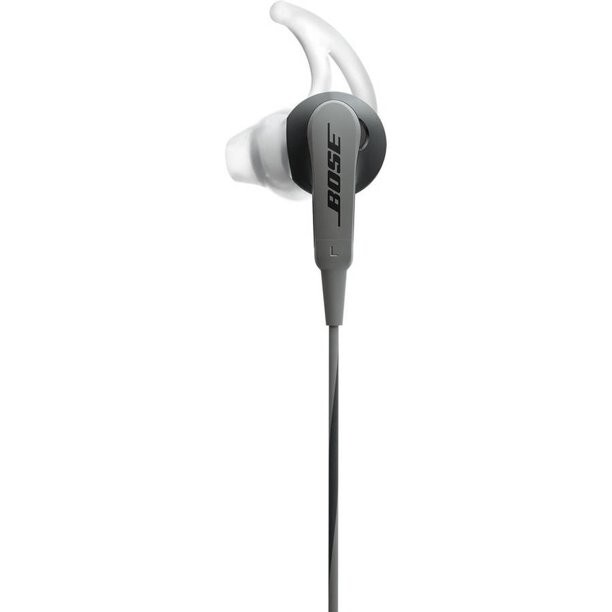 New,Sealed Bose SoundSport In-Ear Headphones 3.5mm jack, (Charcoal)&Travel case