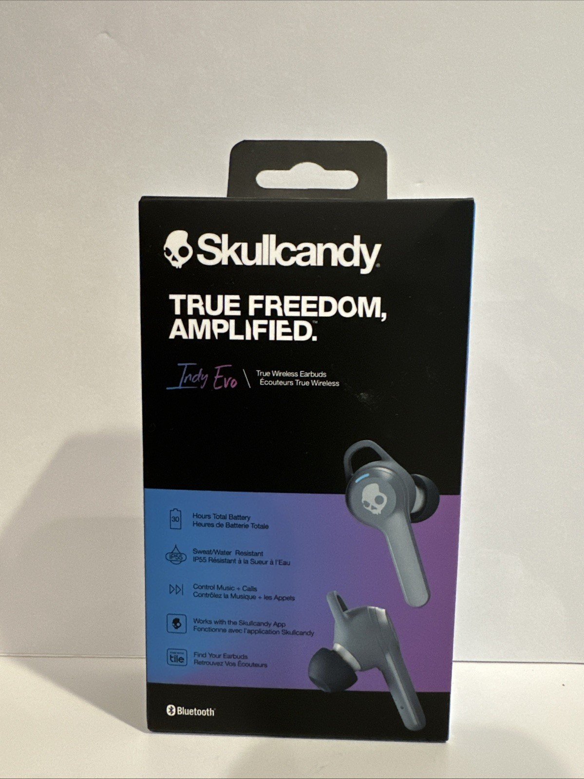 NEW SKULLCANDY INDY EVO TRUE WIRELESS EARBUDS BLUEOOTH GRAY SEALED!