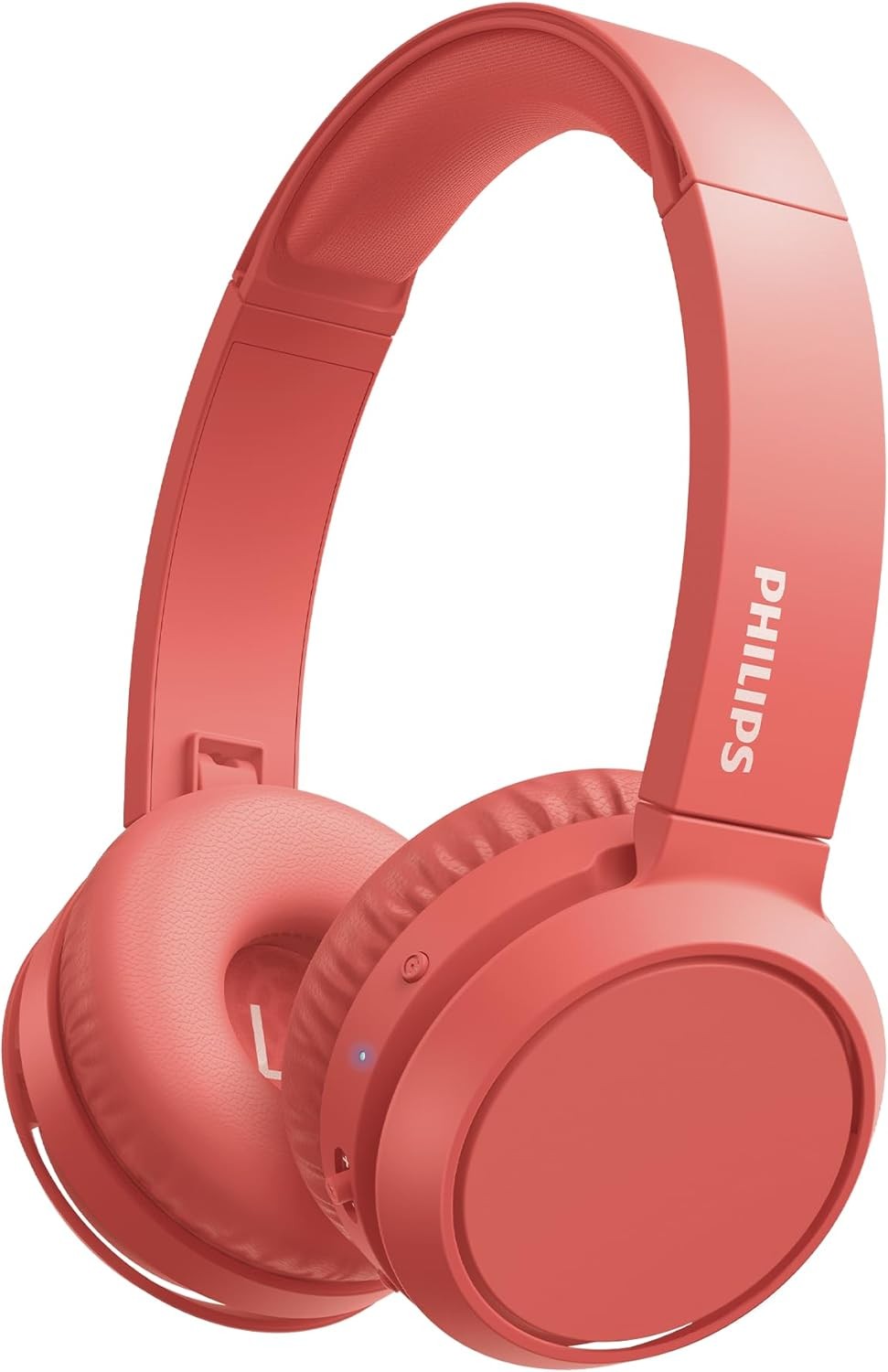 PHILIPS H4205 On-Ear Wireless Headphones, 32mm Drivers, BASS Boost, Red