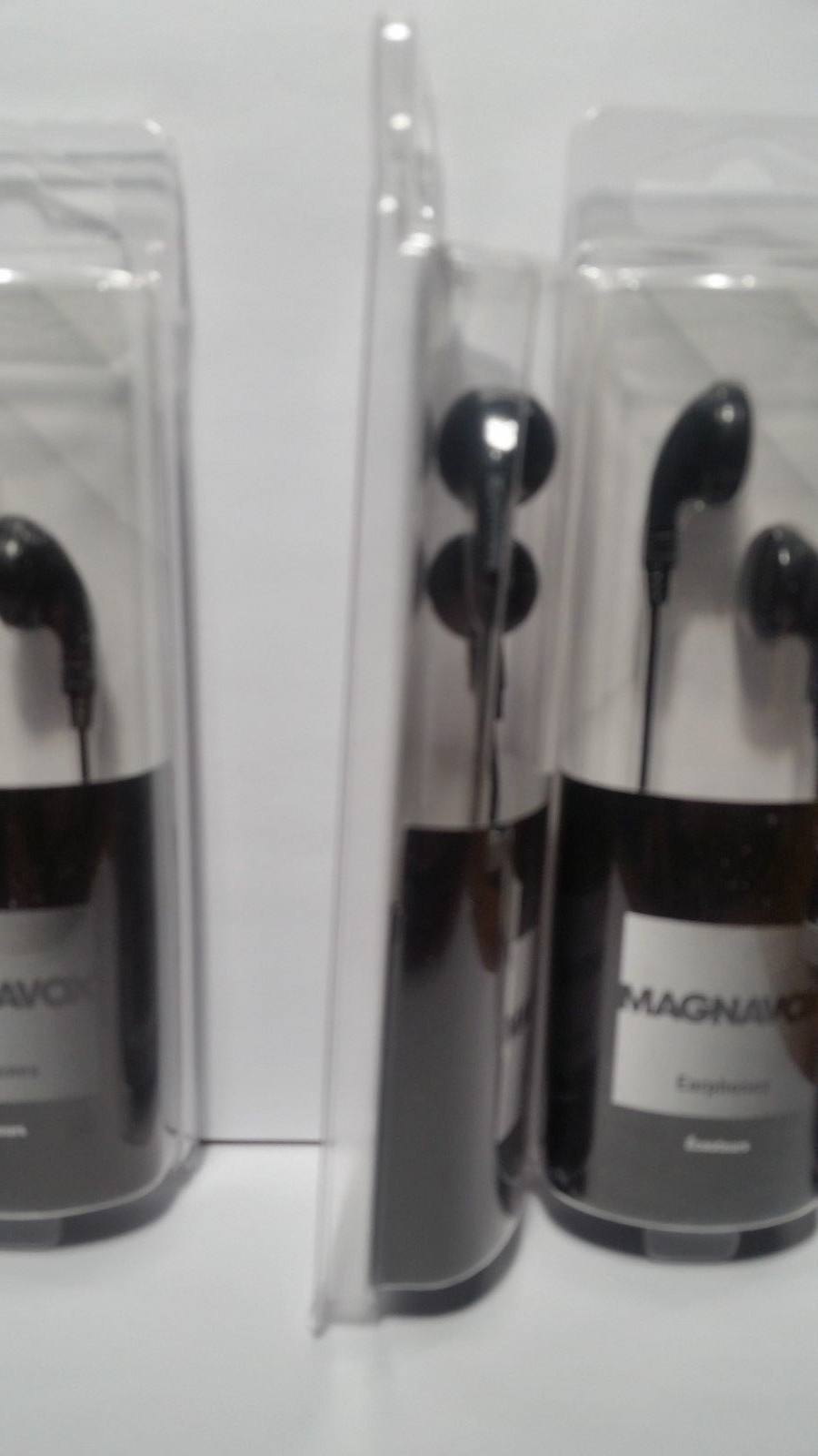 Magnavox Earphones Clear Sound Black 5 Pack