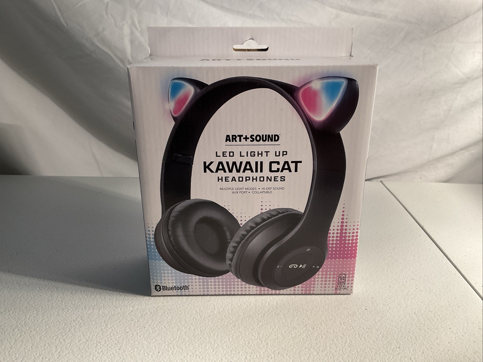 Art studio Led Light Up Kawaii Cat Headphones