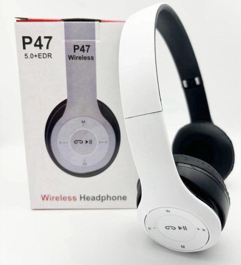 P47 Wireless Bluetooth Headphones with Noise Cancelling Over-Ear Earphones