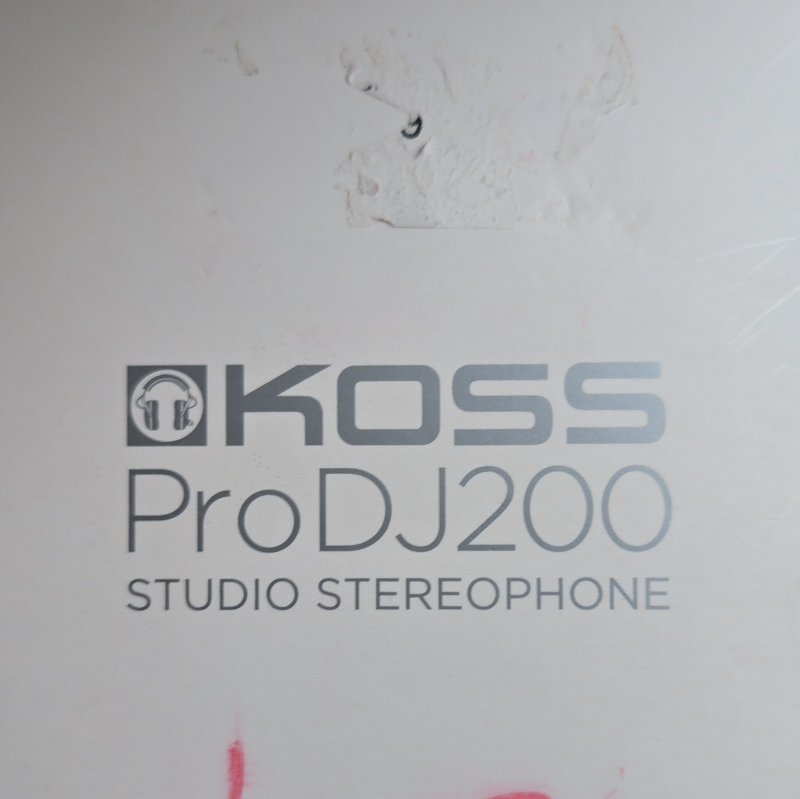 Koss ProDJ200 Black/Silver DJ Headphones 3.5mm Detachable Coiled Cable Mic