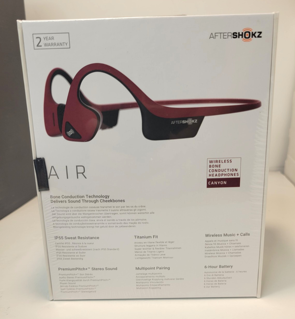 AfterShokz Trekz Air Lightweight Wireless Bone-Conduction Headphones