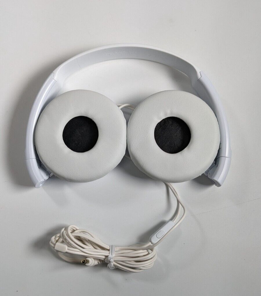 Sony MDR-ZX310AP On-Ear Headphones with Microphone- White