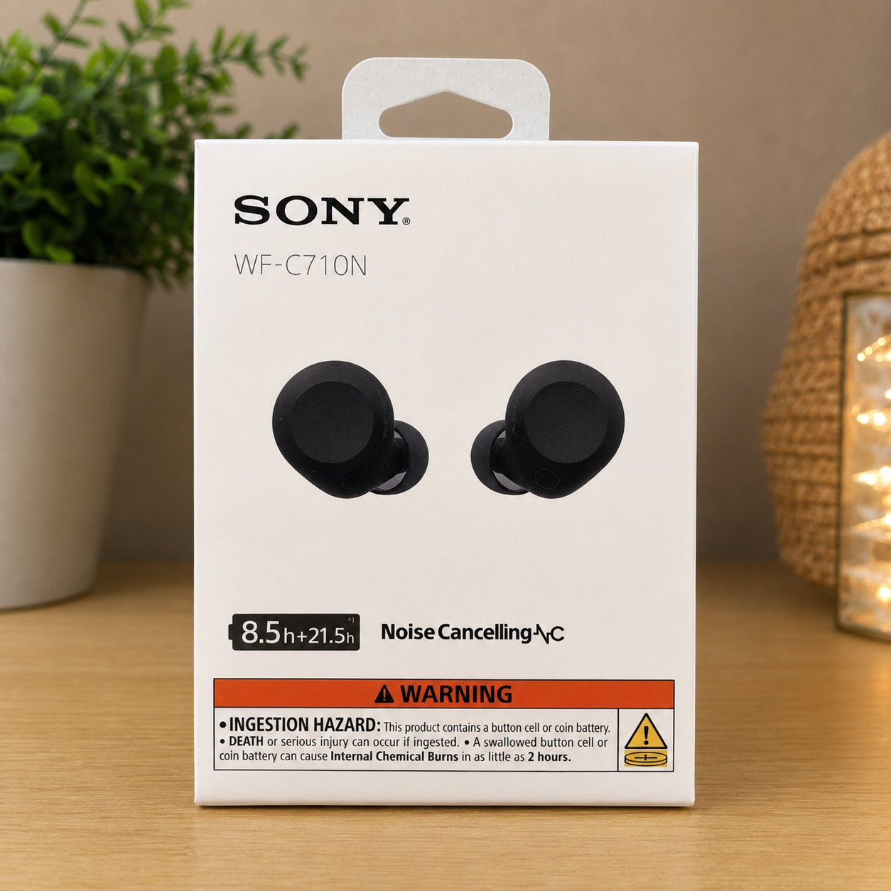 Sony WF-C710N/B True Wireless Noise Canceling Earbuds Black NEW