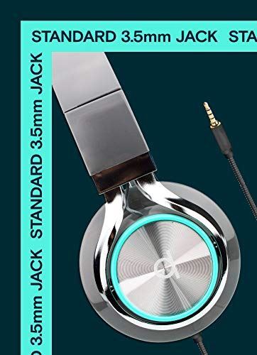 Artix CL750 Wired Headphones with Microphone and Volume Control, On Ear Stereo N